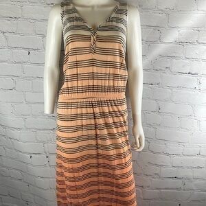 UEC LA Made striped ombré maxi dress small